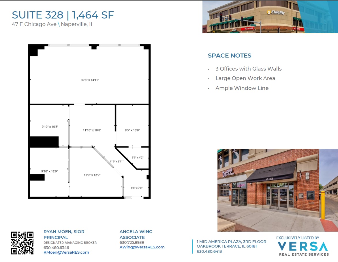 47 E Chicago Ave, Naperville, IL à louer Plan d’étage– Image 1 sur 1