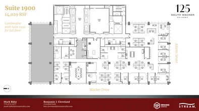 125 S Wacker Dr, Chicago, IL à louer Plan d’étage– Image 1 sur 1