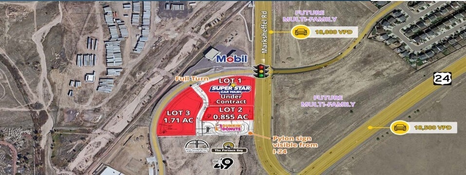 SWC Meadowbrook Pkwy & Marksheffel Rd portefeuille de 2 biens à vendre sur LoopNet.fr - Photo principale – Image 1 sur 3