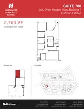 2500 W Higgins Rd, Hoffman Estates, IL à louer Plan d’étage– Image 1 sur 3
