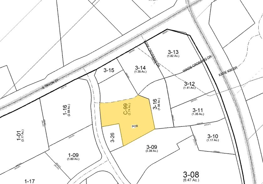 10965 Winds Crossing Dr, Charlotte, NC à vendre - Plan cadastral – Image 2 sur 36