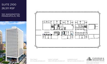 100 Washington Ave S, Minneapolis, MN à louer Plan d’étage– Image 1 sur 1