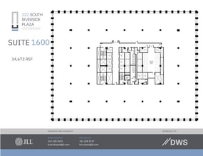 222 S Riverside Plz, Chicago, IL à louer Plan d’étage– Image 1 sur 1