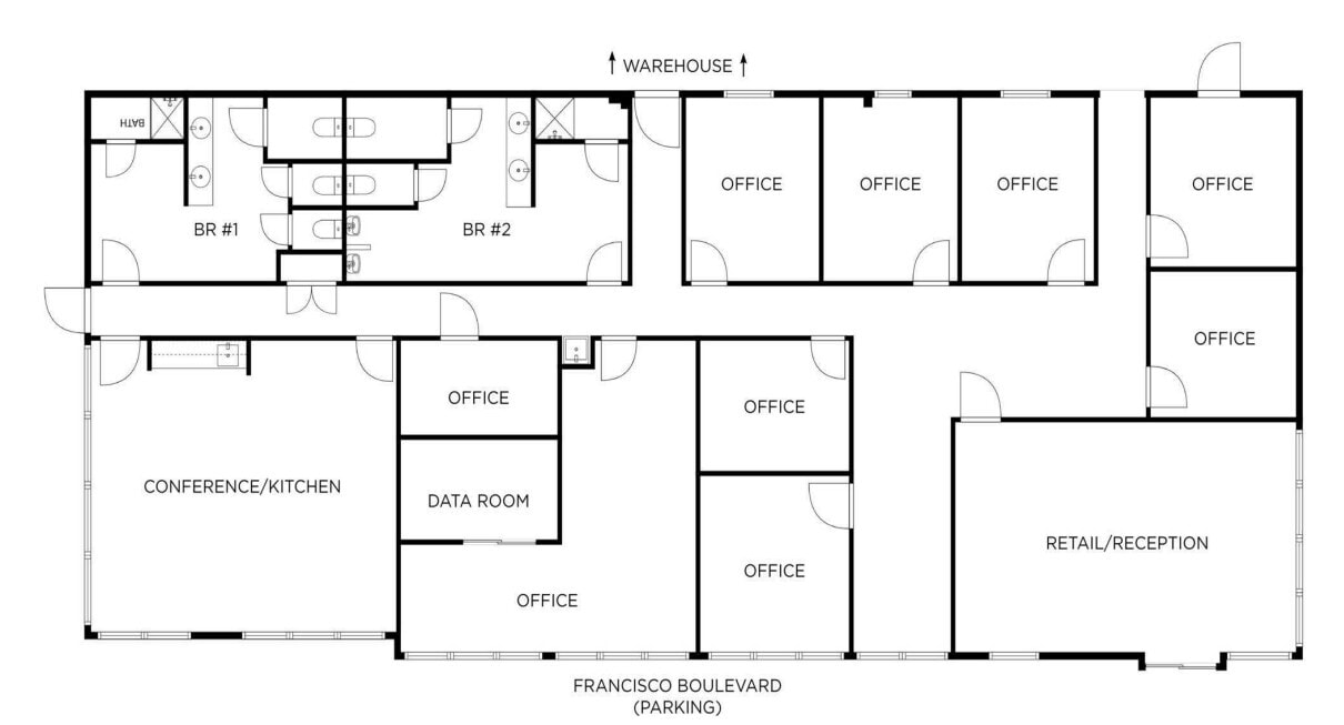 1637 Francisco Blvd E, San Rafael, CA à louer Plan d’étage– Image 1 sur 1