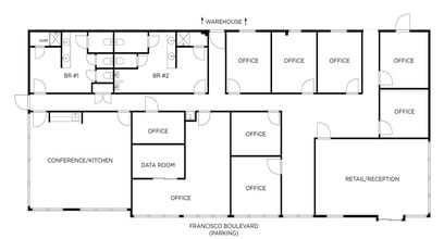 1637 Francisco Blvd E, San Rafael, CA à louer Plan d’étage– Image 1 sur 1