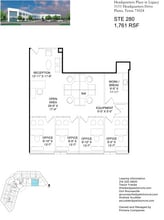 8560 Belleview Dr, Plano, TX à louer Plan d’étage– Image 1 sur 1