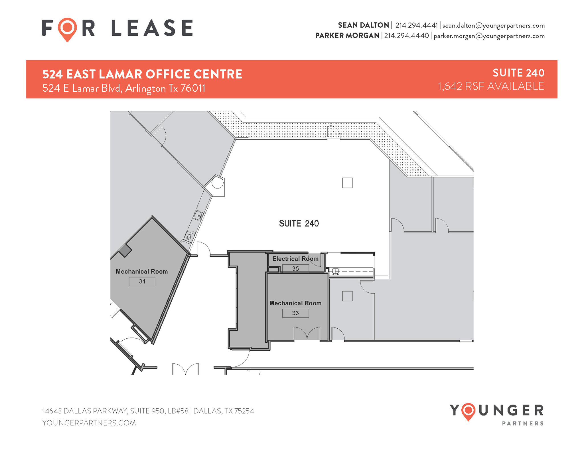 524 E Lamar Blvd, Arlington, TX à louer Plan d’étage– Image 1 sur 1