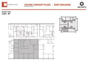 470-490 L'Enfant Plz SW, Washington, DC à louer Plan d’étage– Image 1 sur 3