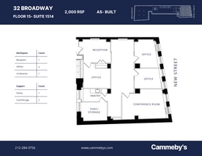 32 Broadway, New York, NY à louer Plan d’étage– Image 1 sur 5