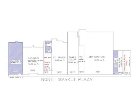 1905-1923 N Market St, Shreveport, LA à louer Plan de site– Image 1 sur 1