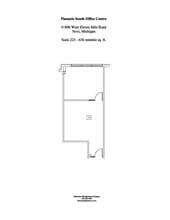 41850 W 11 Mile Rd, Novi, MI à louer Plan d’étage– Image 1 sur 1