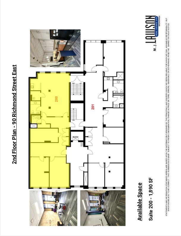 90 Richmond St E, Toronto, ON à louer Plan d’étage– Image 1 sur 1