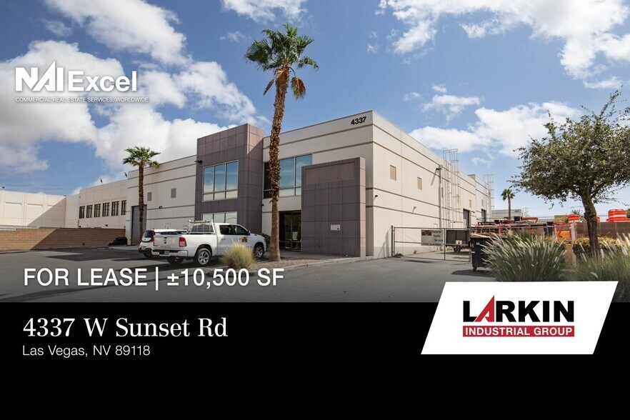 4337 W Sunset Rd, Las Vegas, NV à louer - Photo de l’immeuble – Image 1 sur 15