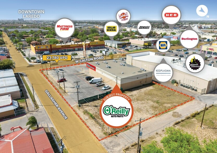 302 W Calton Rd, Laredo, TX à vendre - Aérien – Image 2 sur 2