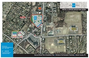 2nd Street Pike, Richboro, PA - VUE AÉRIENNE  vue de carte