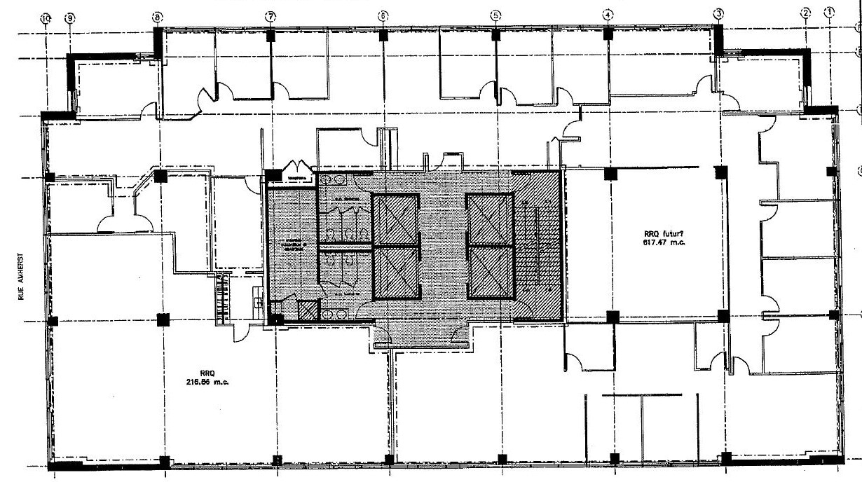 1055 Boul René-Lévesque E, Montréal, QC à louer Plan d’étage– Image 1 sur 1