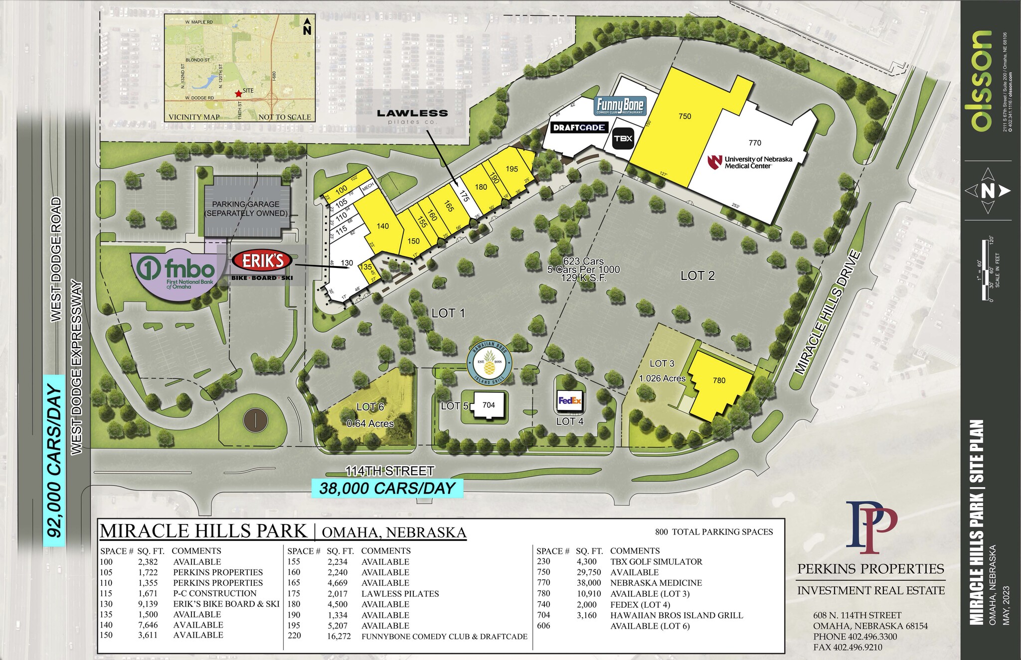 Miracle Hills Dr, Omaha, NE à louer Plan de site– Image 1 sur 2