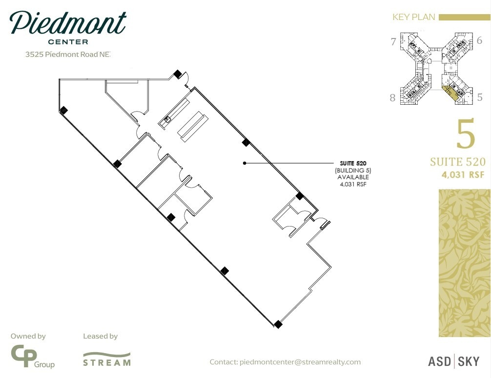 3495 Piedmont Rd NE, Atlanta, GA à louer Plan d’étage– Image 1 sur 1