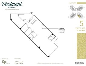 3495 Piedmont Rd NE, Atlanta, GA à louer Plan d’étage– Image 1 sur 1