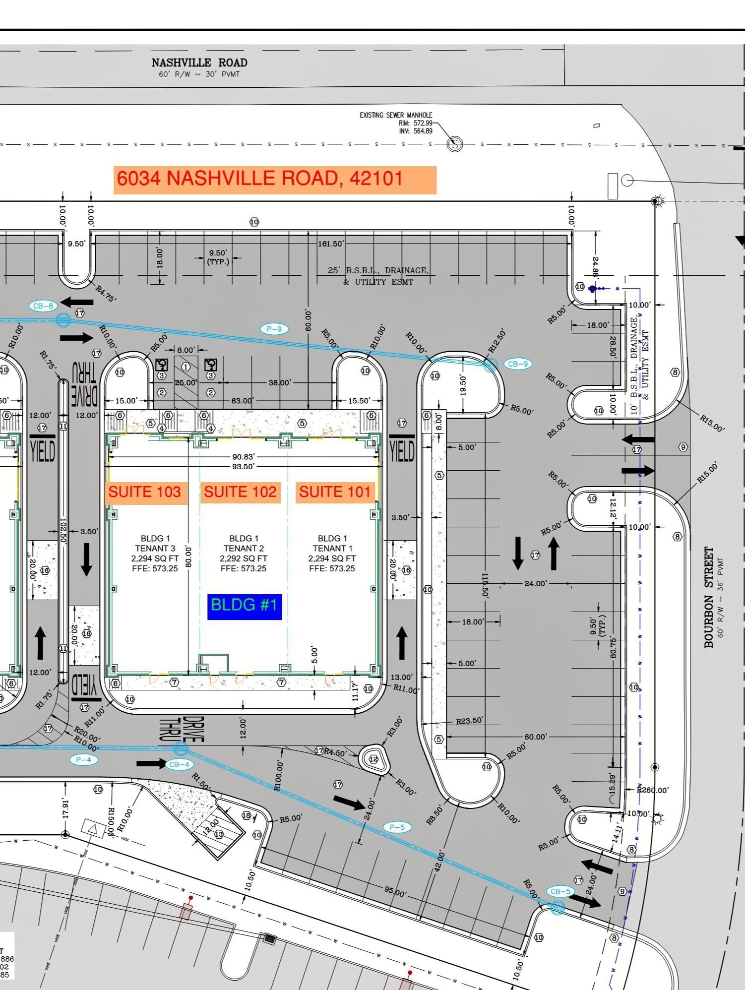 6034 Nashville Rd, Bowling Green, KY à louer Plan de site– Image 1 sur 1