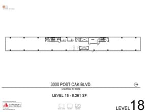 3000 Post Oak Blvd, Houston, TX à louer Plan d’étage– Image 1 sur 1
