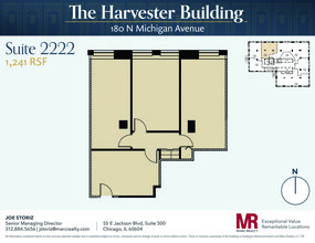 180 N Michigan Ave, Chicago, IL à louer Plan d’étage– Image 1 sur 7