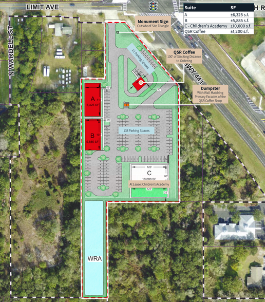 20010 US-441, Mount Dora, FL à louer - Plan de site – Image 2 sur 2