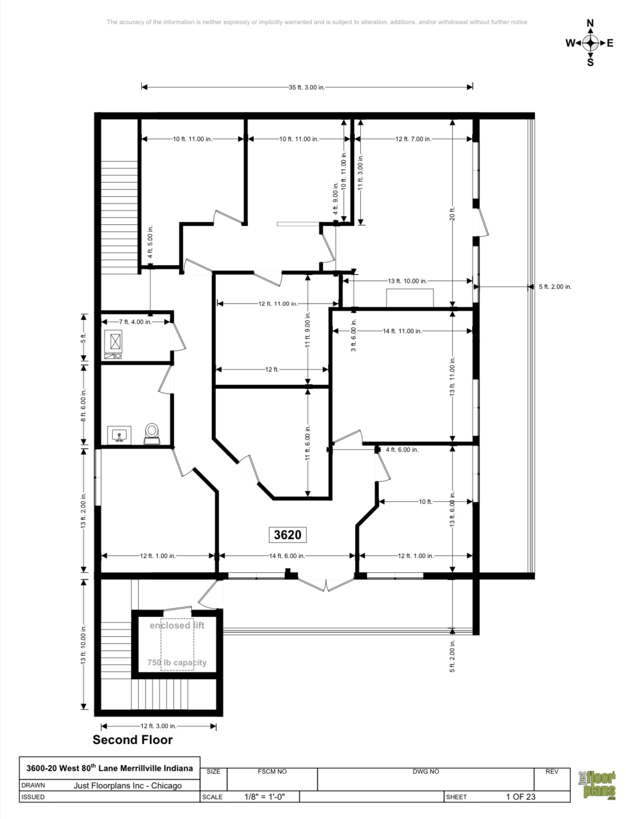 3600-3620 W 80th Ave, Merrillville, IN à louer Plan d’étage– Image 1 sur 3