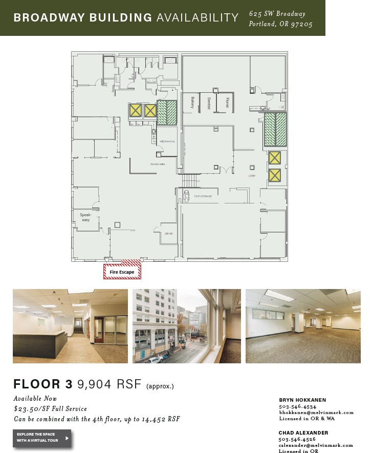 715-719 SW Morrison St, Portland, OR à louer Plan d’étage– Image 1 sur 1