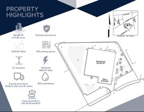 15200 N Commerce Dr, Dearborn, MI à louer Plan de site– Image 2 sur 2