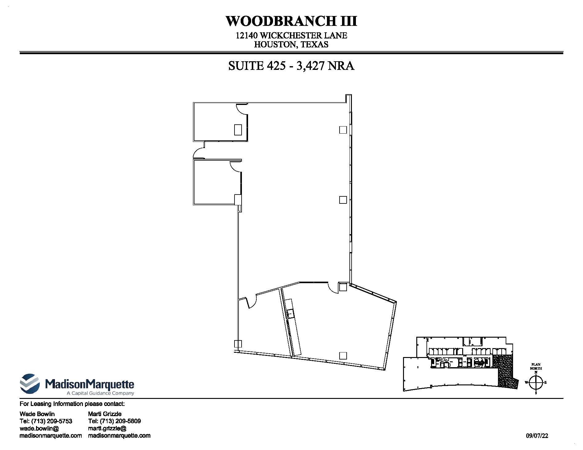 12140 Wickchester Ln, Houston, TX à louer Plan d’étage– Image 1 sur 1