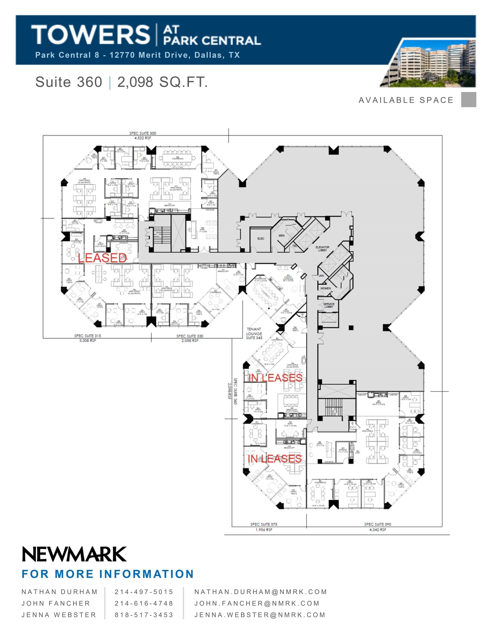 12750 Merit Dr, Dallas, TX à louer Plan de site– Image 1 sur 2