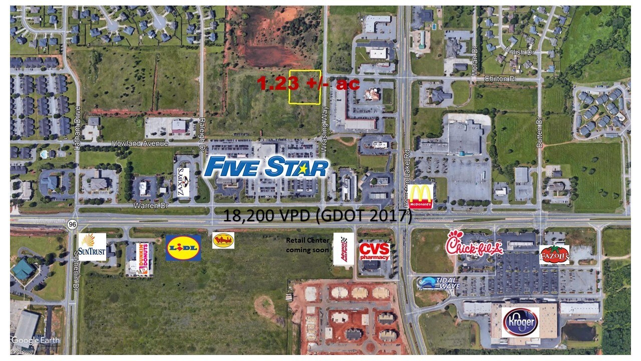 401 W Wrasling Way, Warner Robins, GA à vendre Aérien– Image 1 sur 2