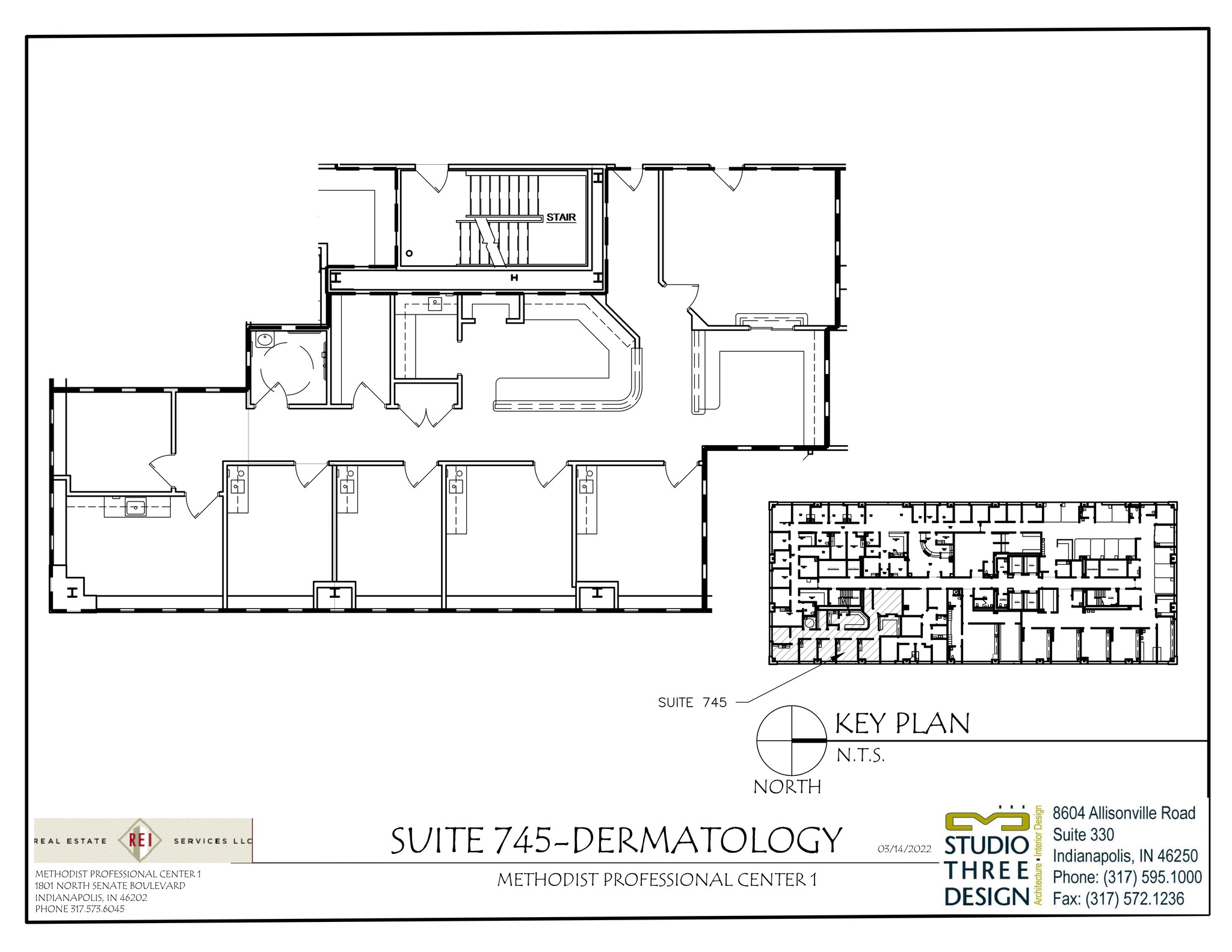 1801 N Senate Blvd, Indianapolis, IN à louer Plan de site– Image 1 sur 1