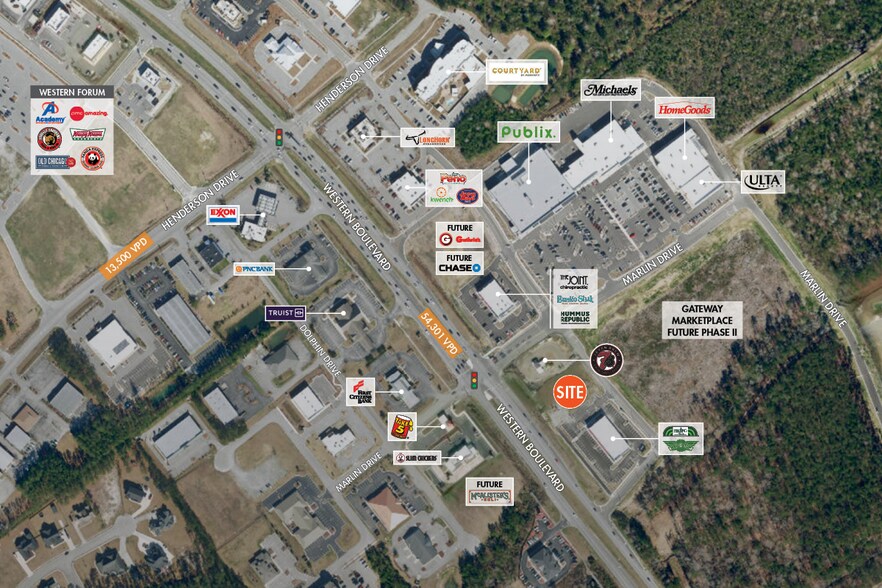 3020 Western Blvd, Jacksonville, NC à louer - Aérien – Image 2 sur 3