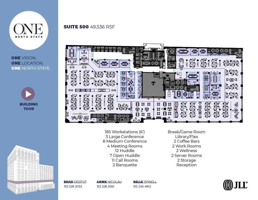 1 N State St, Chicago, IL à louer Plan d’étage– Image 1 sur 1