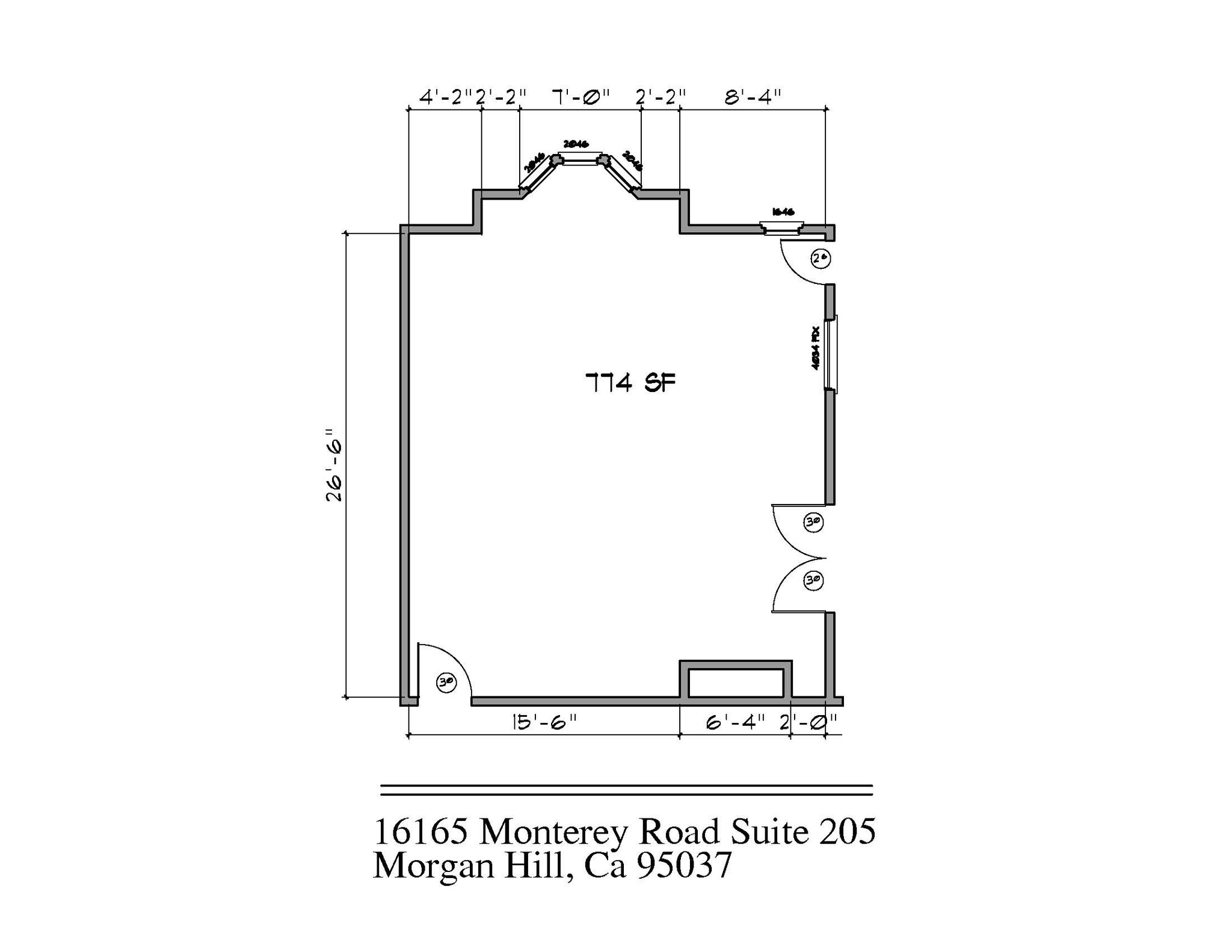 16165 Monterey Rd, Morgan Hill, CA à louer Plan d’étage– Image 1 sur 5