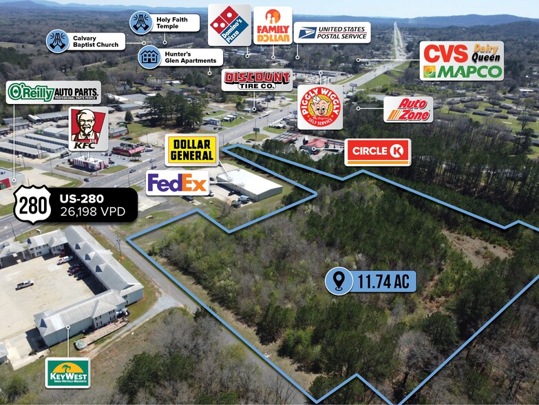 adj. to 32300 U.S. 280 Hwy, Childersburg, AL à vendre - Photo principale – Image 1 sur 7