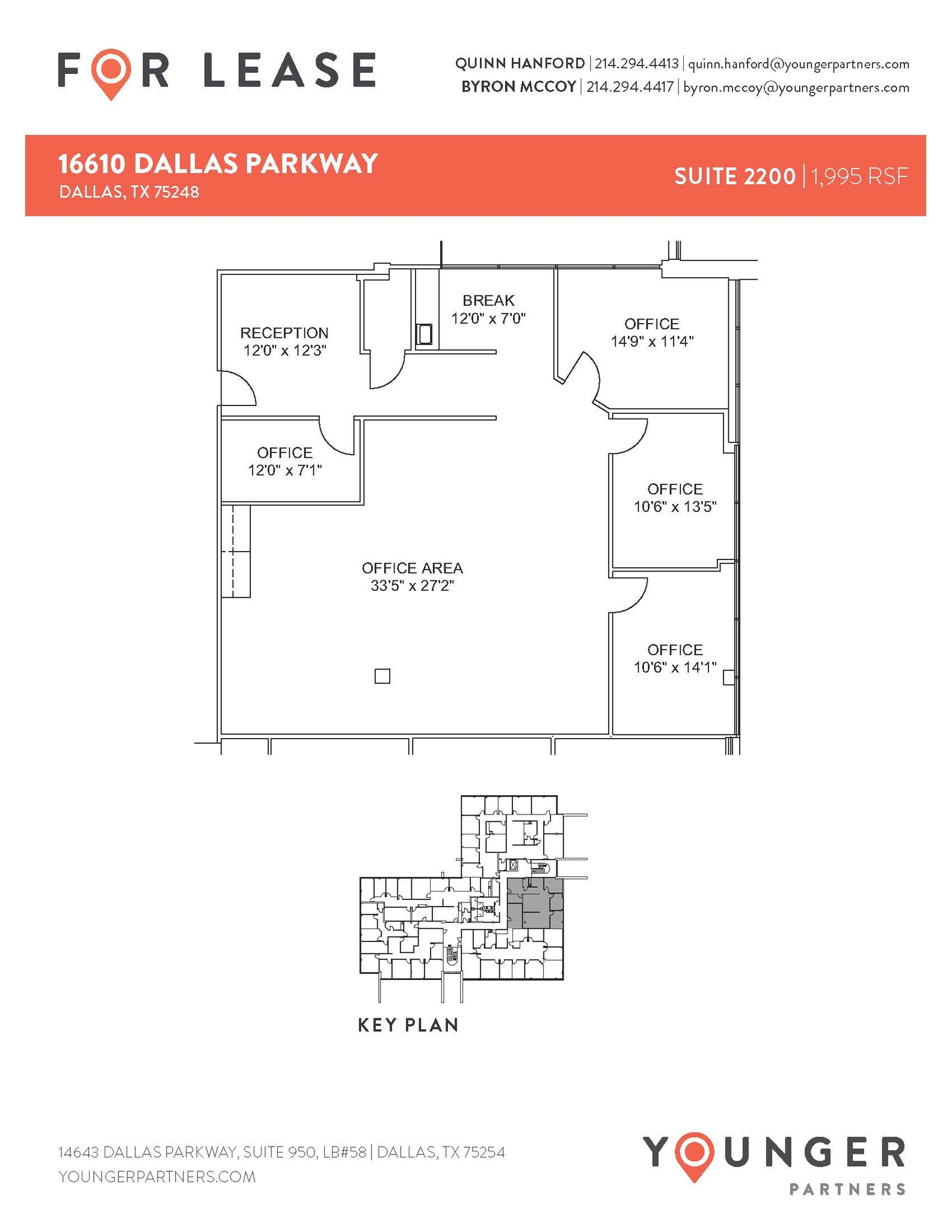 16610 N Dallas Pky, Dallas, TX à louer Plan d’étage– Image 1 sur 1