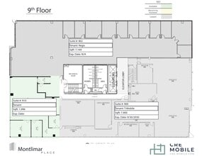 1110 Montlimar Dr, Mobile, AL à louer Plan de site– Image 1 sur 2