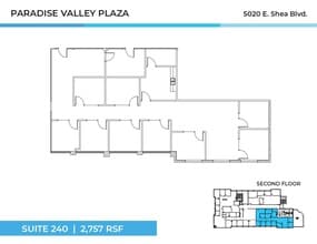 5010 E Shea Blvd, Scottsdale, AZ à louer Plan d’étage– Image 1 sur 1