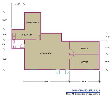 2670 Chandler Ave, Las Vegas, NV à louer - Plan d’étage – Image 3 sur 5