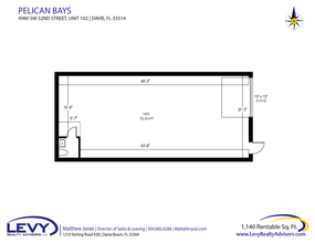 4990 SW 52nd St, Fort Lauderdale, FL à louer Plan d’étage– Image 2 sur 2