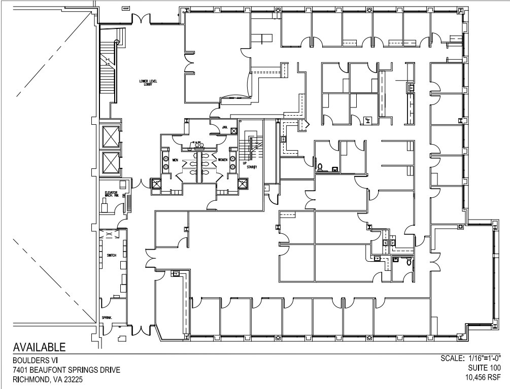 7501 Boulder View Dr, North Chesterfield, VA à louer Plan d’étage– Image 1 sur 1