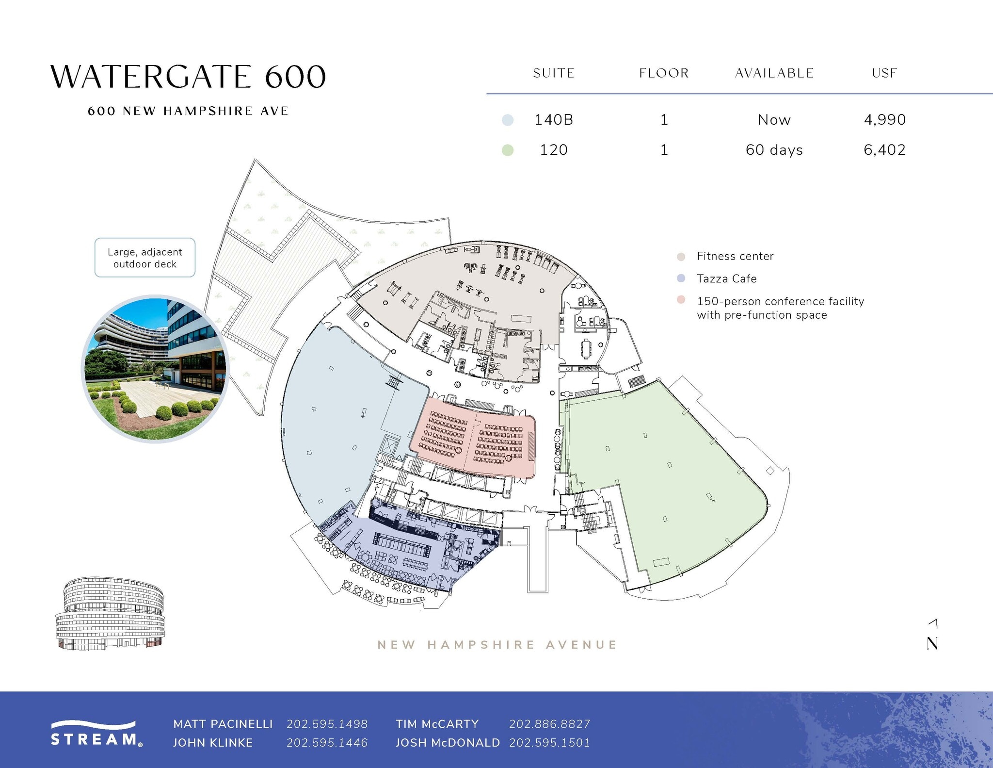 600 New Hampshire Ave NW, Washington, DC à louer Plan d’étage– Image 1 sur 1