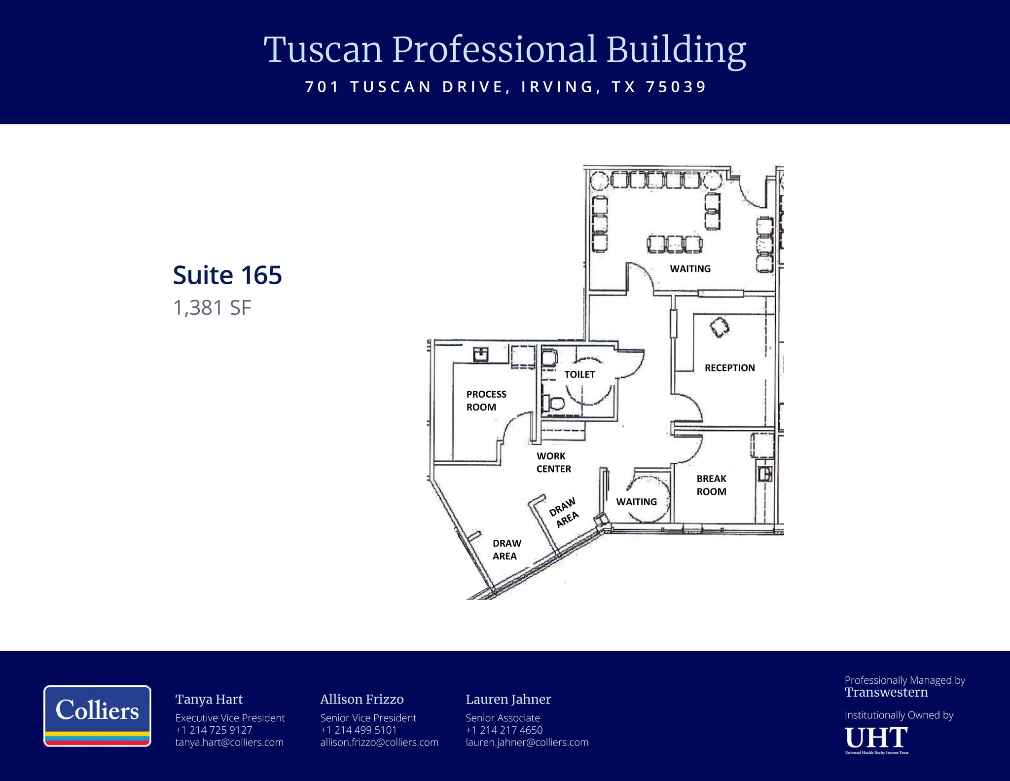 701 Tuscan Dr, Irving, TX à louer Plan d’étage– Image 1 sur 1