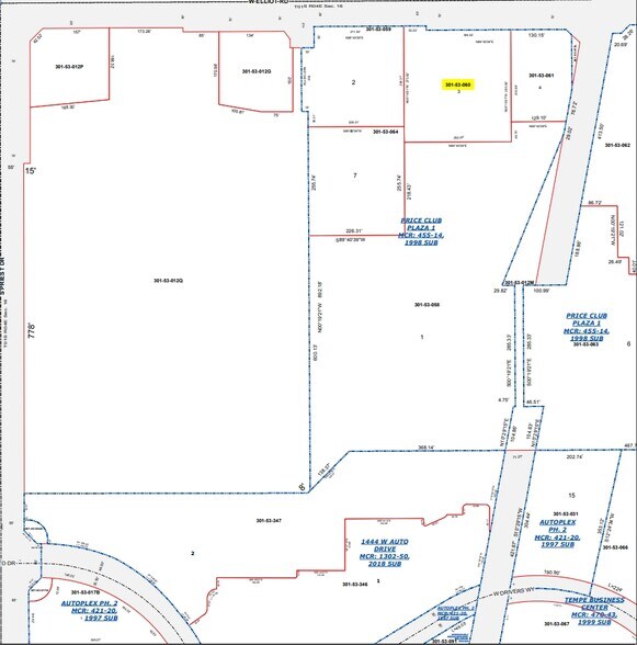 1325 W Elliot Rd, Tempe, AZ à vendre - Plan cadastral – Image 2 sur 4