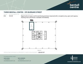 595 Burrard St, Vancouver, BC à louer Plan d’étage– Image 1 sur 1