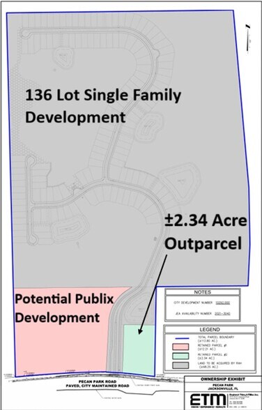 671 Pecan Park Rd, Jacksonville, FL à vendre - Plan de site – Image 2 sur 2