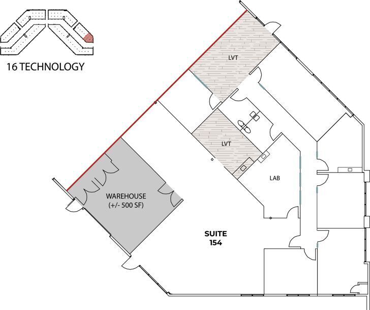 16 Technology Dr, Irvine, CA à louer Plan d’étage– Image 1 sur 1